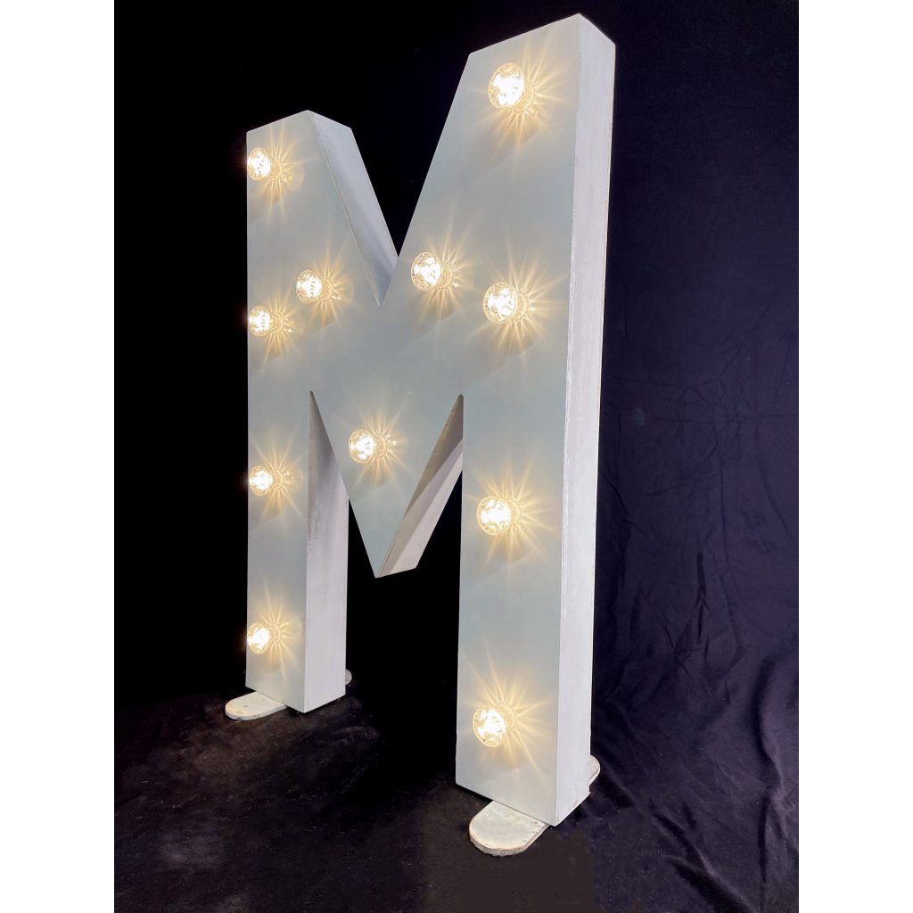 LED Light Up Mr & Mrs Letters - Lumiere Light up Hire